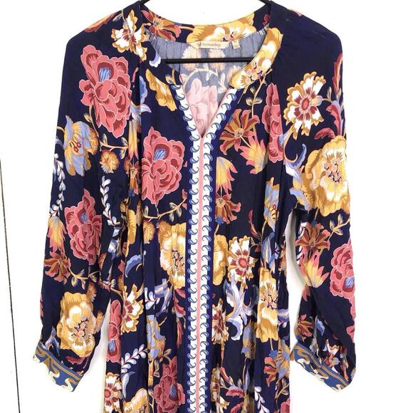 Soft Surroundings Dress Womens PS Parry Maxi Colorful Floral Maximalist Tapestry - Picture 5 of 10